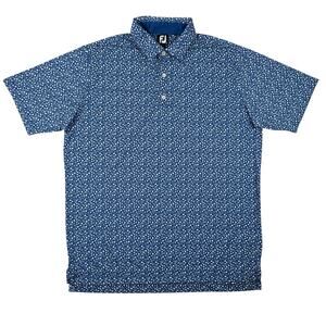 FootJoy Mens XL Blue Short Sleeve Performance Golf Polo Shirt